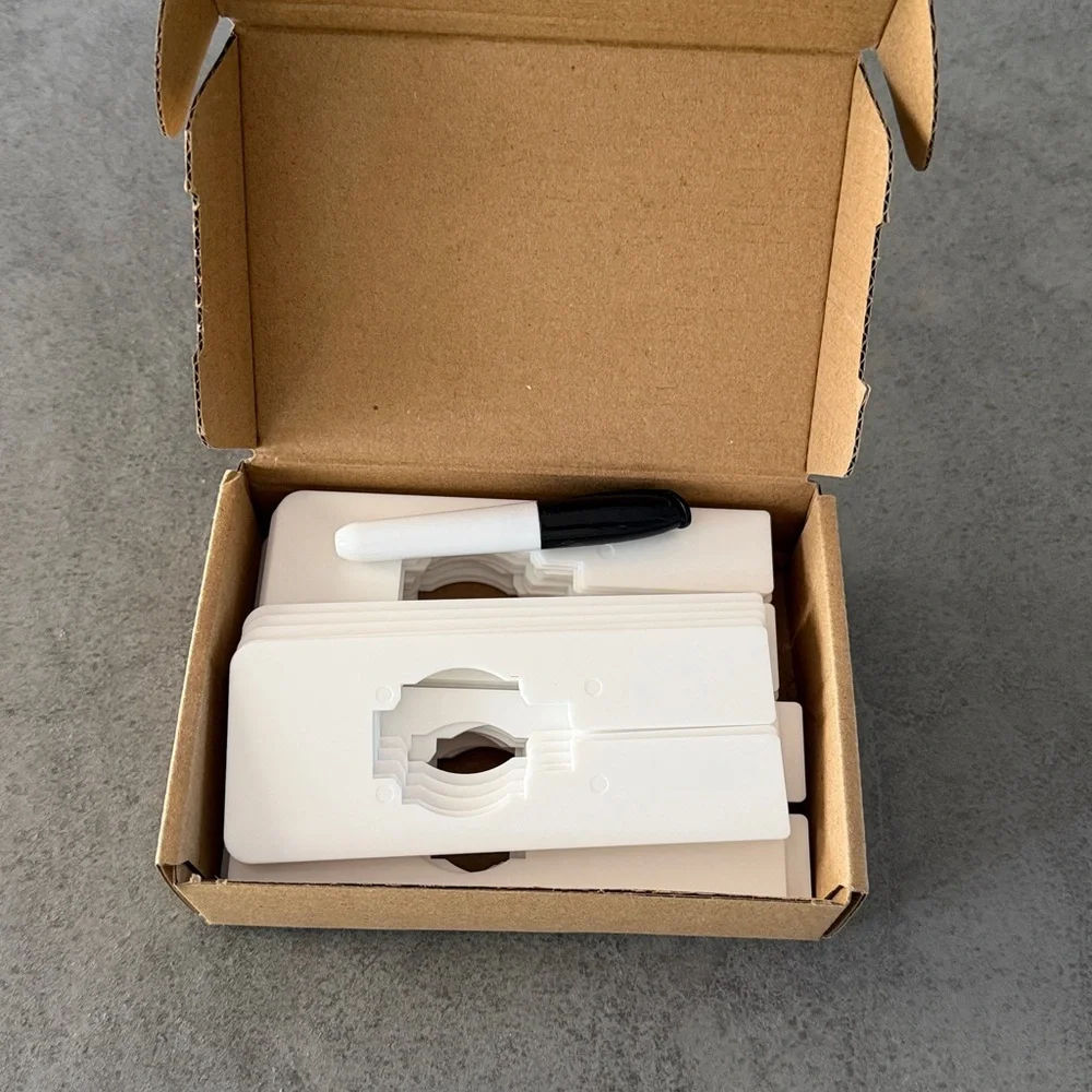 Rectangular White Plastic Closet Dividers